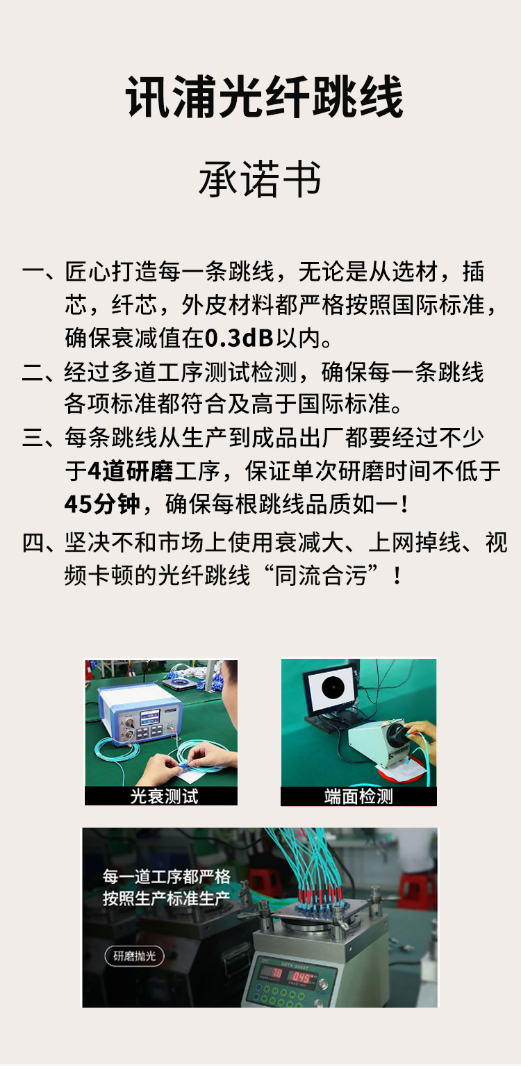 訊浦 萬兆多模光纖跳線 OM3多模跳纖 LC-SC（UPC-UPC）Φ2.0雙芯_http://www.oann34.cn_所有產(chǎn)品_第2張