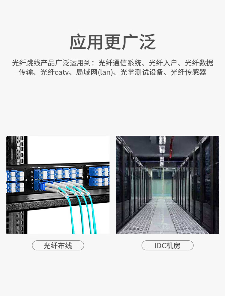 訊浦 萬兆多模光纖跳線 OM3-150雙芯 LC-LC雙UPC接頭50/125um 低煙無鹵跳線 1.5米~15米_http://www.oann34.cn_光纖跳線_第11張