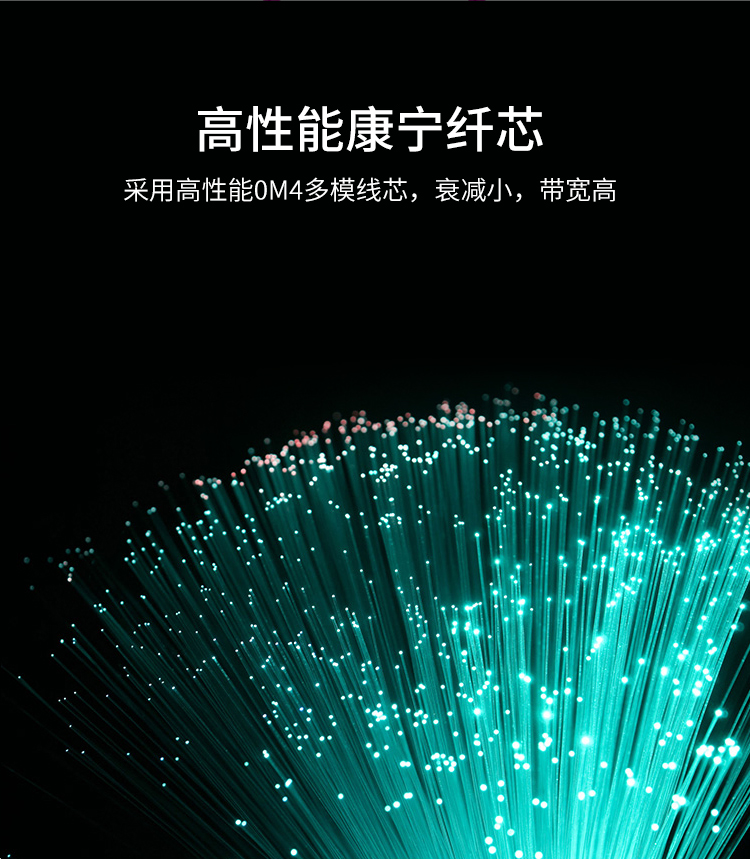訊浦 萬兆多模光纖跳線LC-LC OM4一管雙芯拉桿推拉式尾纖3米~5米_http://www.oann34.cn_所有產(chǎn)品_第7張