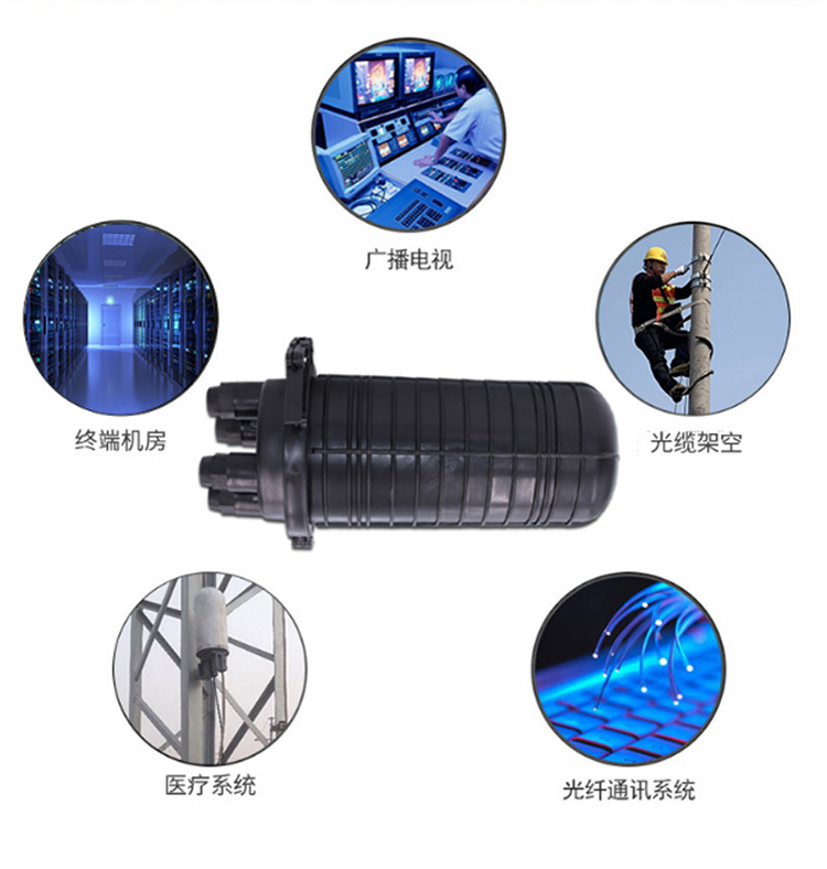 訊浦 立式光纖接續(xù)包2進2出 24芯 光纖熔接包 ABS材質(zhì)架空 防水 地埋 滿配黑色接頭盒_http://www.oann34.cn_所有產(chǎn)品_第6張