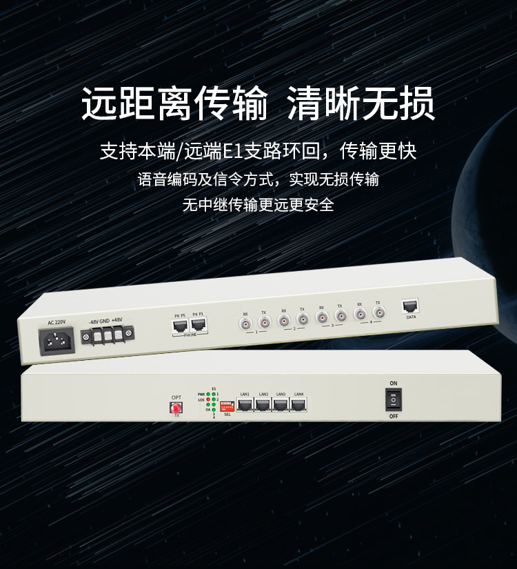 訊浦 PCM綜合業(yè)務(wù)光端機(jī) 4E1+4百兆共享網(wǎng)+4路電話+4磁石 單纖FC 20公里1對XN-4E1-4F4L4C-FC_http://www.oann34.cn_所有產(chǎn)品_第5張