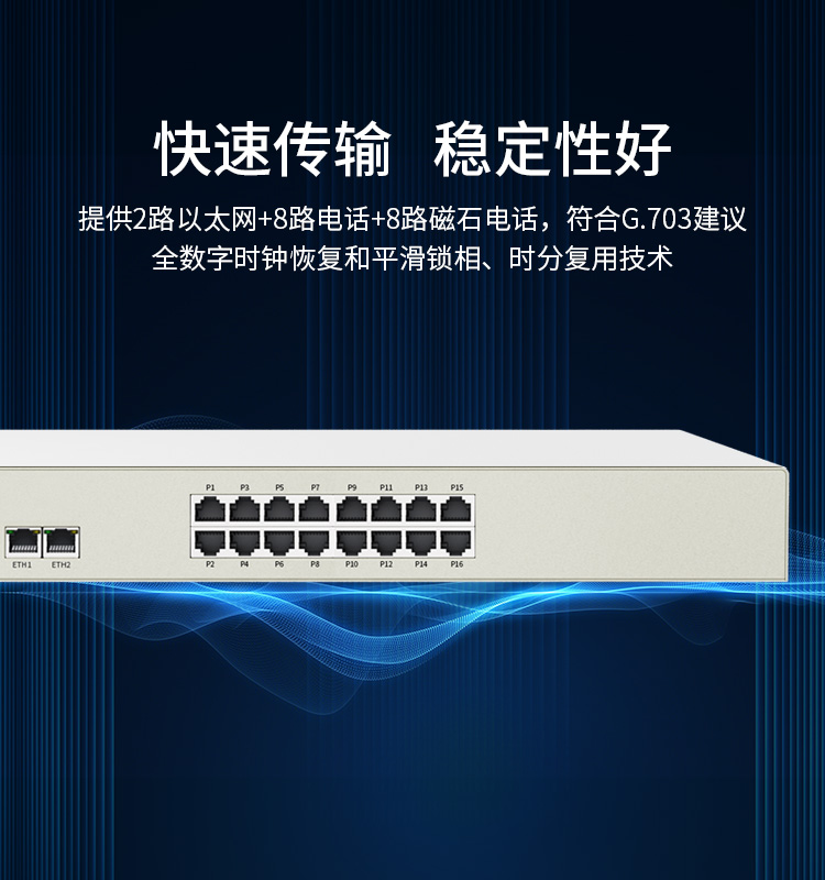 訊浦 PCM電話光端機 綜合業(yè)務2路低速以太網(wǎng)+8路電話+8路磁石電話 XN-2F8L8C_http://www.oann34.cn_所有產(chǎn)品_第3張